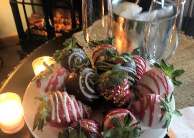 Decorated Strawberries at Crystal Cove Branson MO