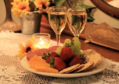 Enjoy a snack in the Honeymoon Suite at Crystal Cove Branson MO