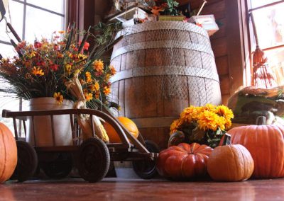 Fall decorations at Crystal Cove Branson MO