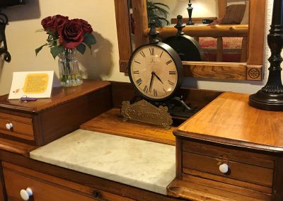 dresser in the Honeymoon Suite Crystal Cove Branson MO